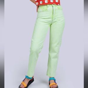 Mokuyobi Green Acid Wash Jeans